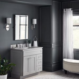 Wolf Classic Dartmouth 5pc Pewter Vanity